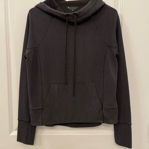 XS Athleta Black Stadium Hoodie Sweatshirt